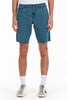 Original Paperbacks Rockland Chino Short in Dark Sea on Model Cropped Front View