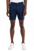 Original Paperbacks Walden Chino Short in Navy on Model Cropped Front View