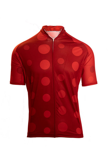 maroon cycling jersey