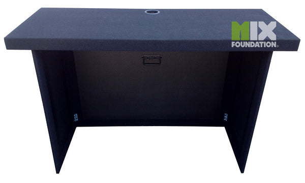 Portable Fold Up Dj Table Carpet Covered With Handles And Cable
