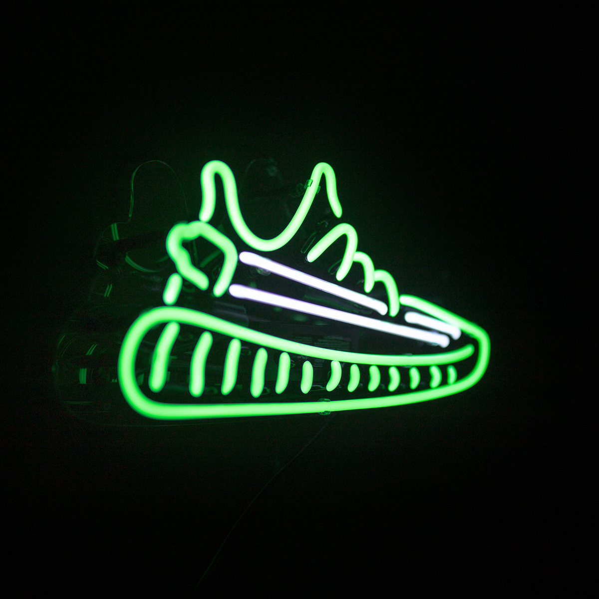 neon yeezy sign