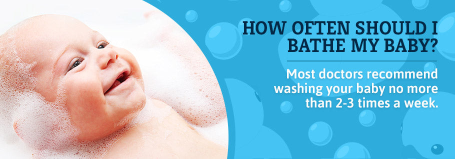 Graphic: How Often Should I Bathe My Baby (2-3 times a week)
