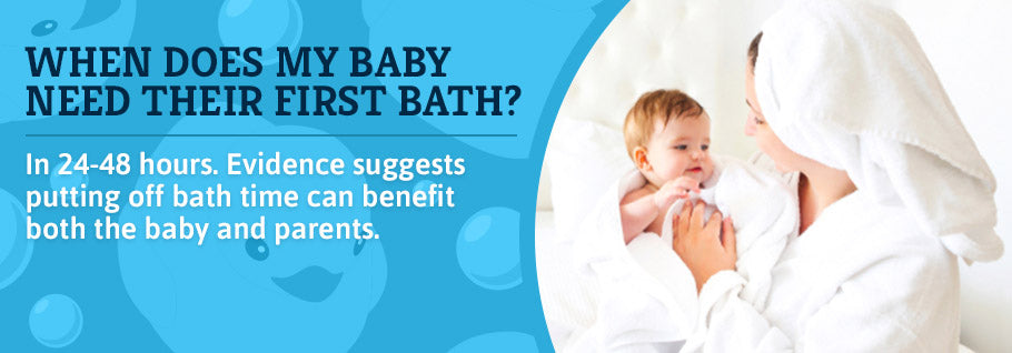 Graphic: When Does My Baby Need Their First Bath (In 24-48 hours)