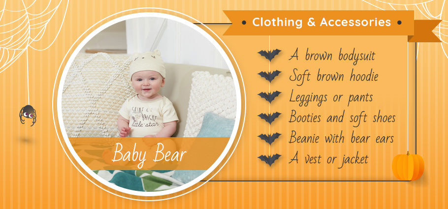 baby bear clothing and accessories graphic