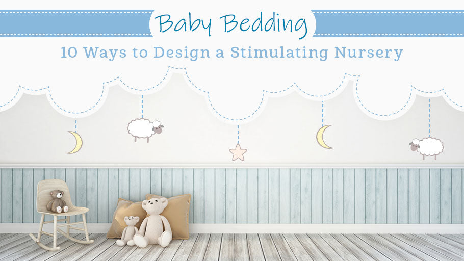 baby bedding design stimulating nursery