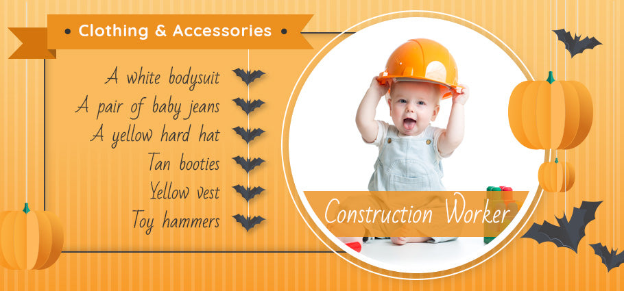 construction worker clothing and accessories graphic