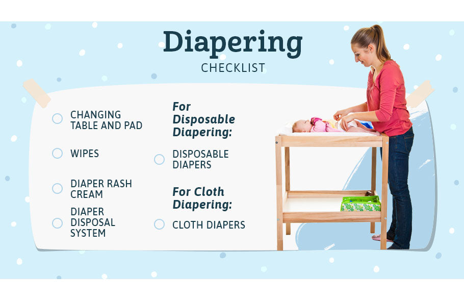 diapering checklist graphic