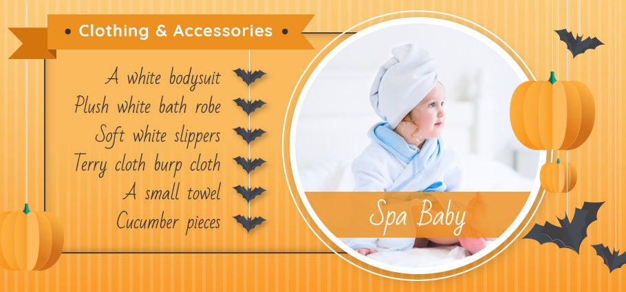 spa baby clothing and accessories graphic