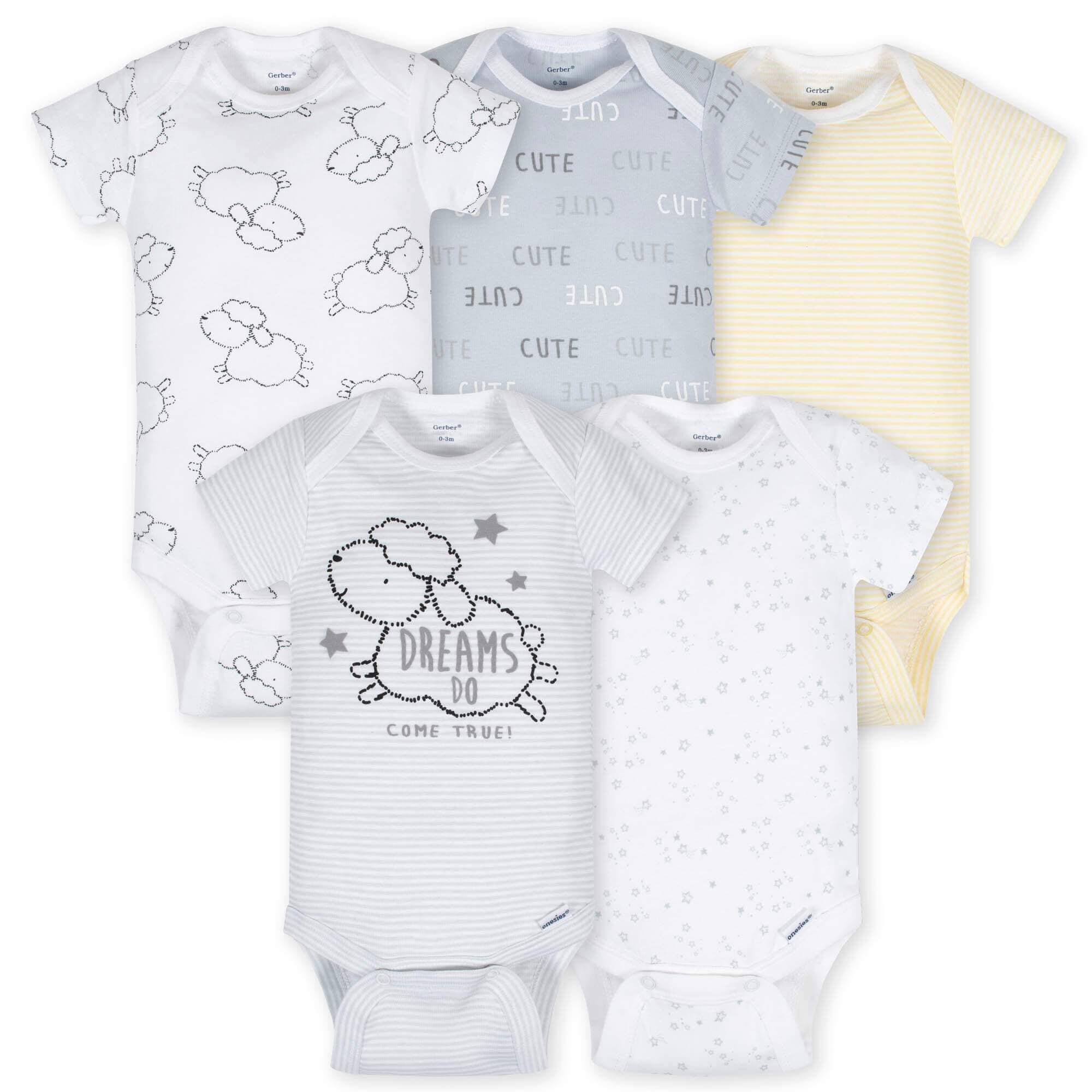 short sleeve baby grows