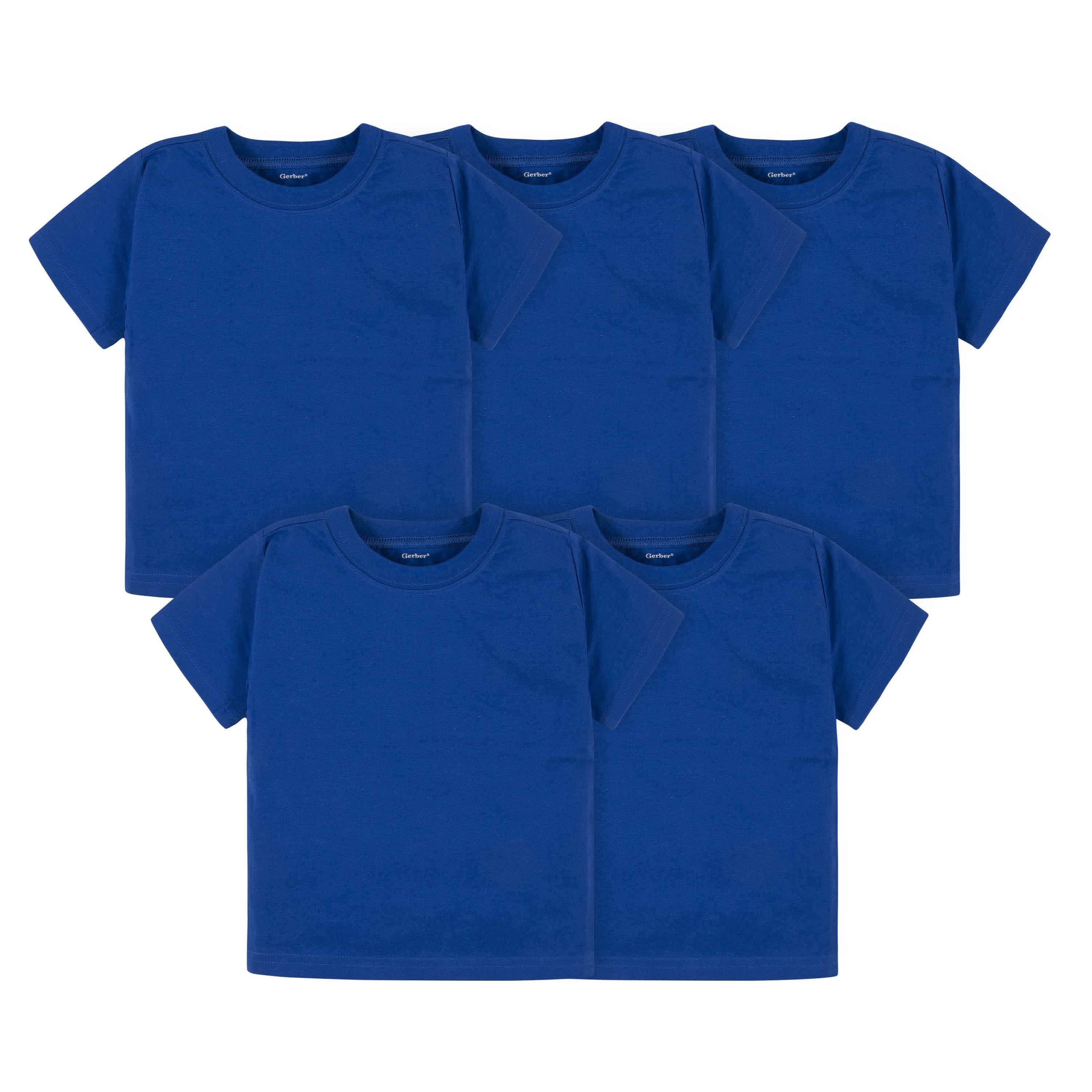 5-Pack Baby & Toddler Royal Blue Premium Short Sleeve Tees
