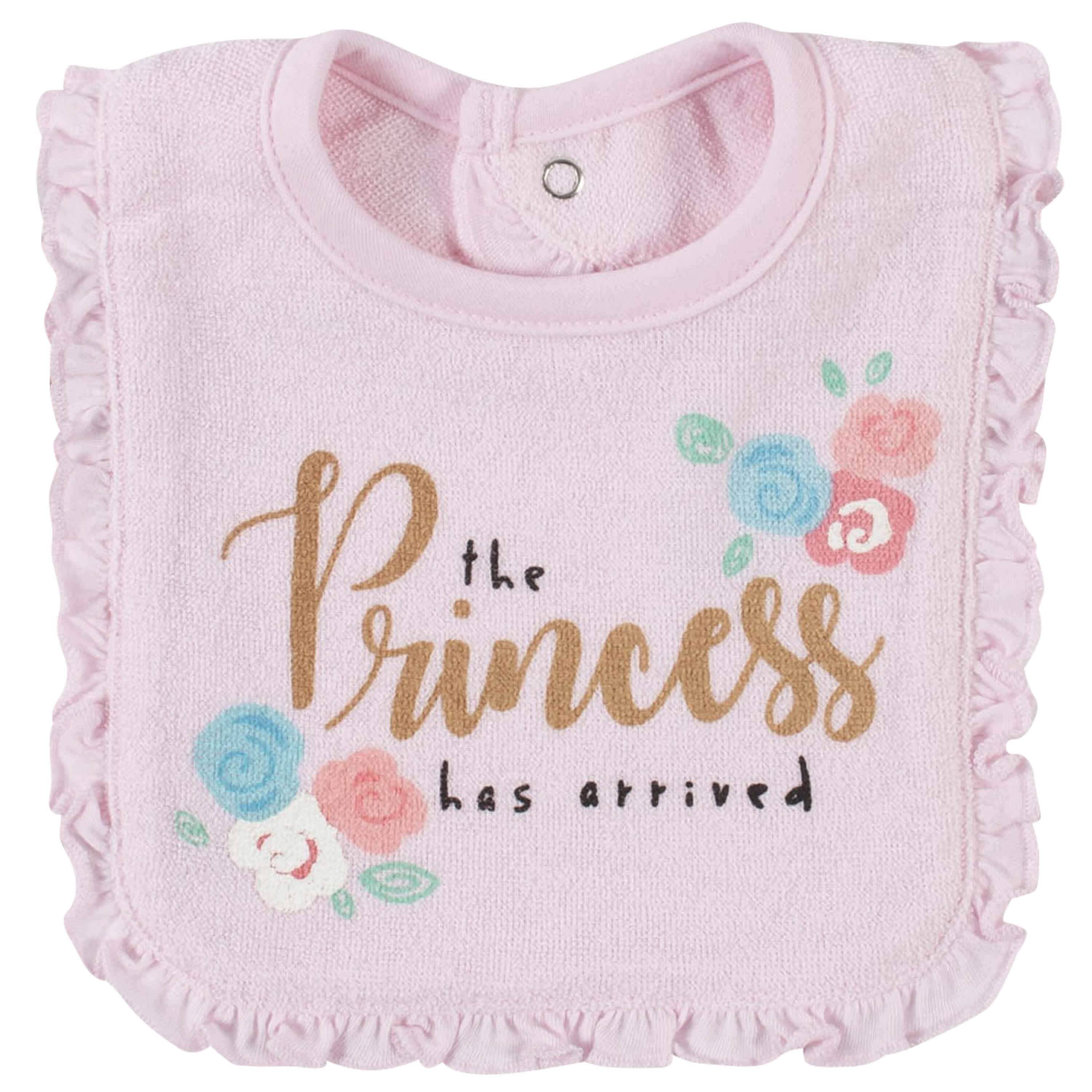 746/747 Nursery Time Baby Cotton Bibs 3-Pack Prince/ Princess 