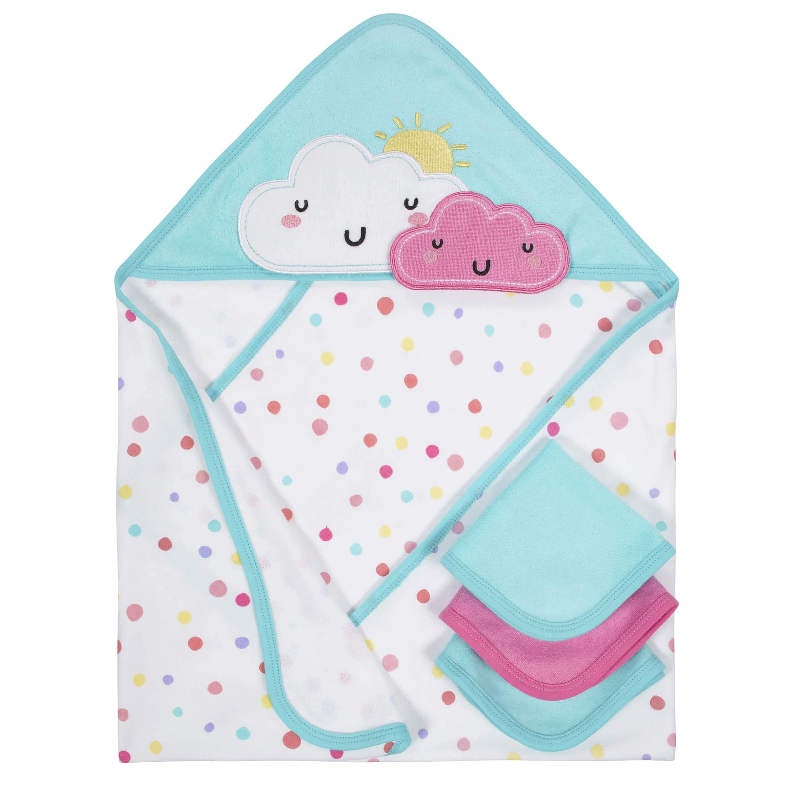 baby girl bath towel sets