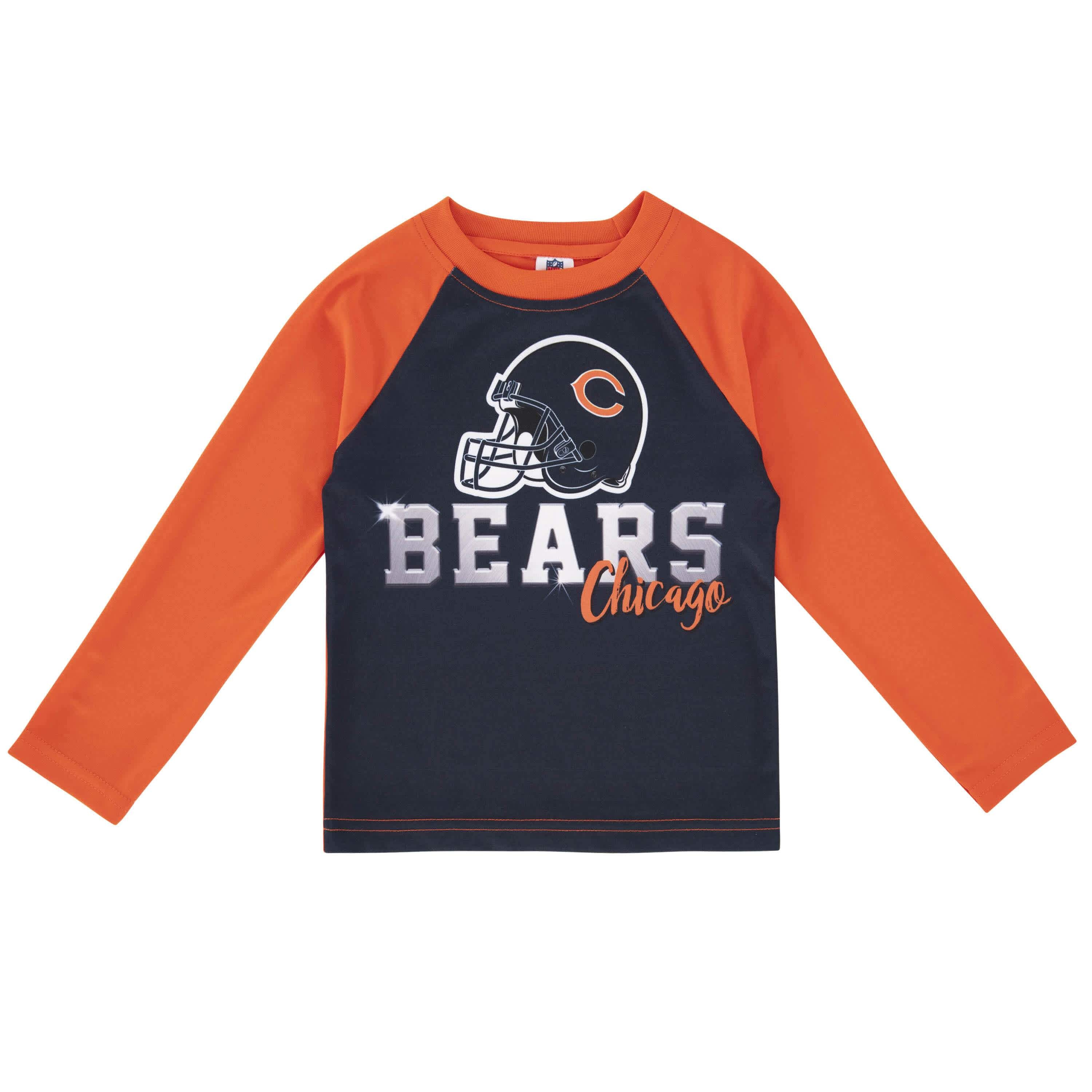 Chicago Bears Girls Preschool Diamond T-Shirt & Leggings Set - Orange