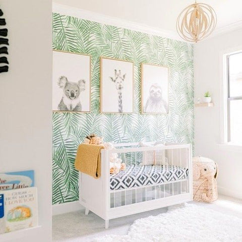 tropical baby nursery