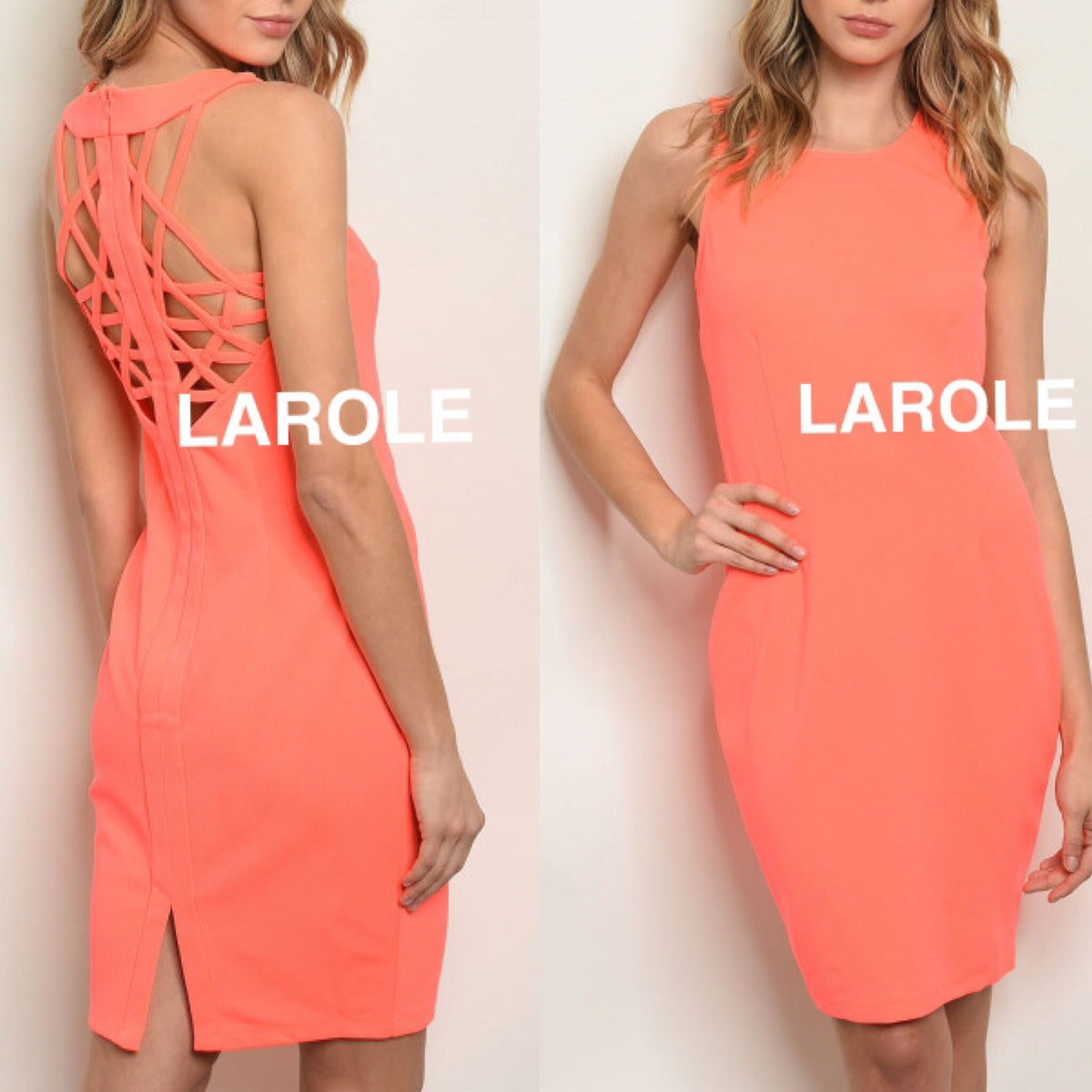 coral color cocktail dress