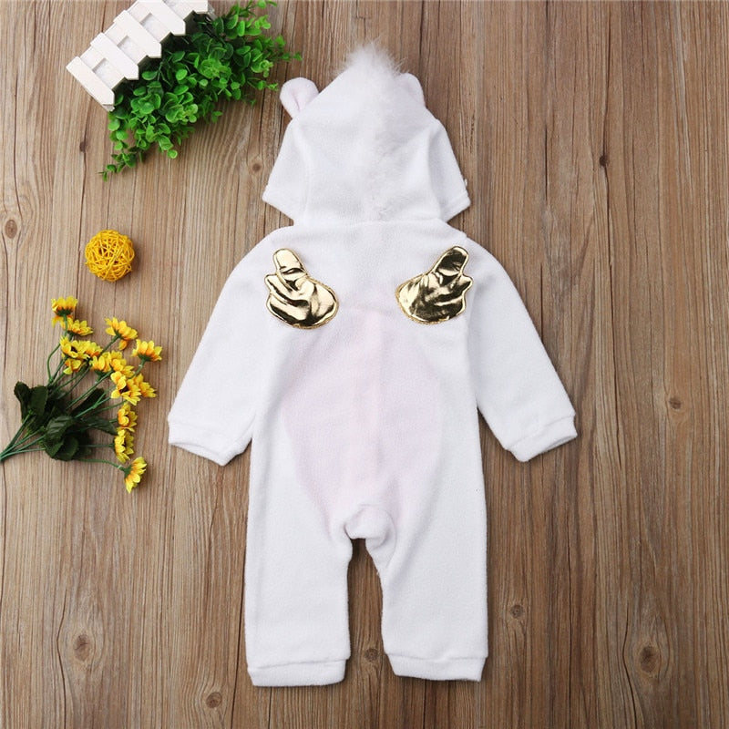 baby girl hooded jumpsuit