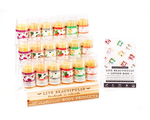 Live Beautifully - Lotion Bar Step Display
