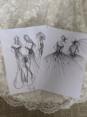 wedding dress sketches