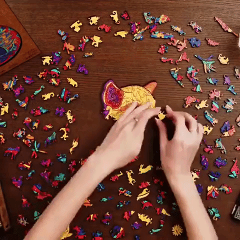 GIFT-FEED: Animal Shaped Wooden Jigsaw Puzzles
