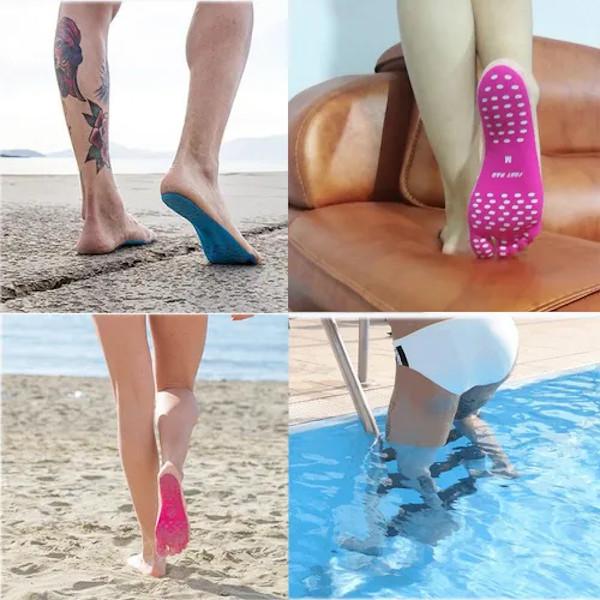 Non-slip Invisible Foot Pads Insoles Outdoor Beach Pool Barefoot Slippers 