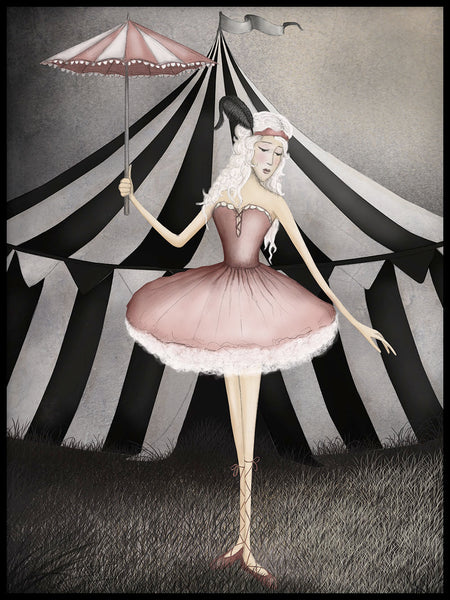 Poster: Circus, Ballerina - online nordicpostercollective.com