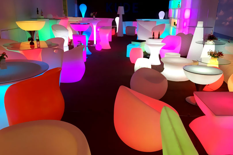 led glow furniture
