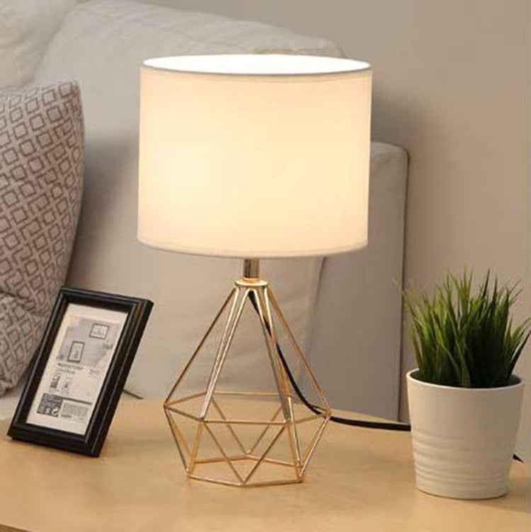 modern end table with lamp