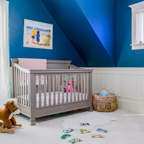 Boo & Rook how to design a nursery with a theme, blue is for girls, massachusetts, children's interiors e-design, 