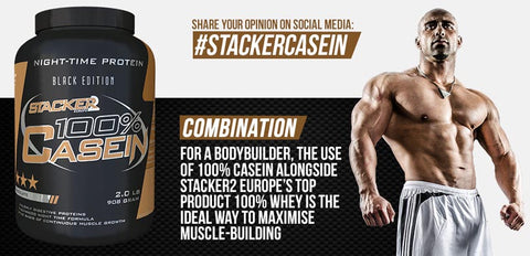 100% Casein - Stacker 2 • 908 gram (30 servings) • Eiwit & Proteine shakes - banner
