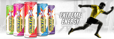 Extreme Energy sugar free (USA Import) - Stacker 2 • 1 - 12 blikjes  (355 ml per blikje) • Energie Boost & Focus - banner
