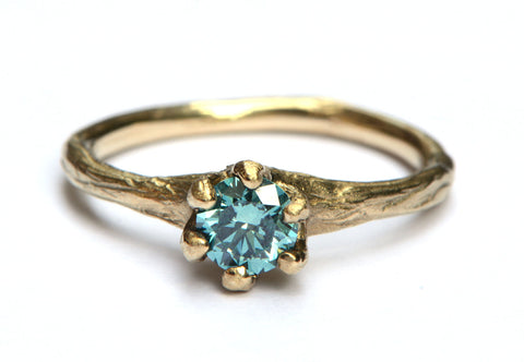 Blue Nymph Engagement Ring