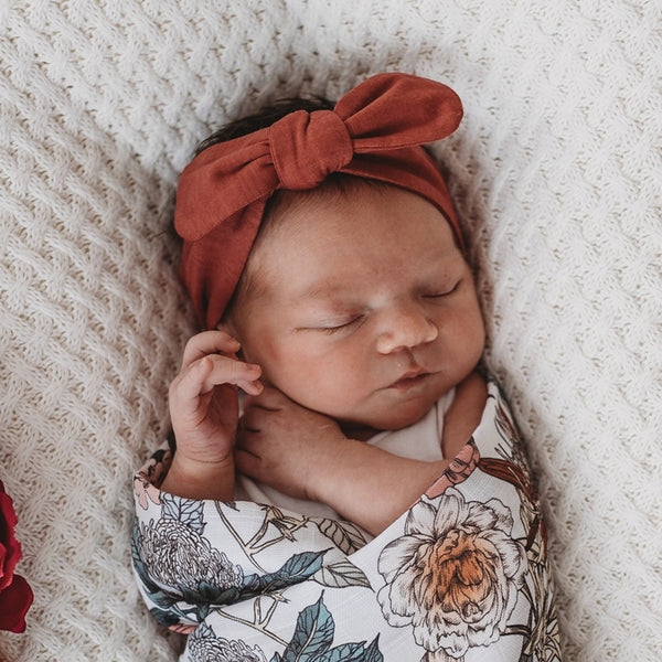 Topknot Headband | Deep rust