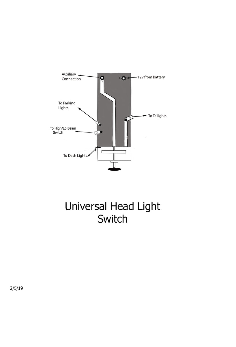 Universal Headlight Switch Wiring Diagram - Database - Wiring Diagram