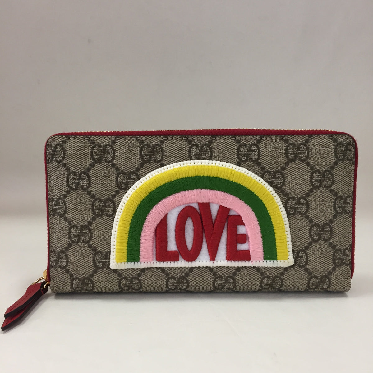 gucci love rainbow wallet