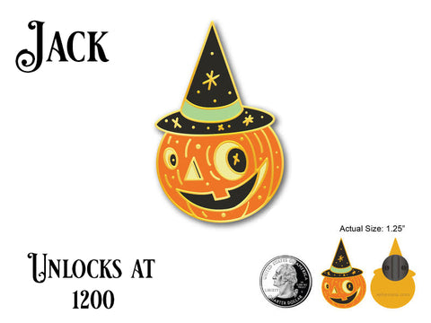 Jack pumpkin head enamel pin