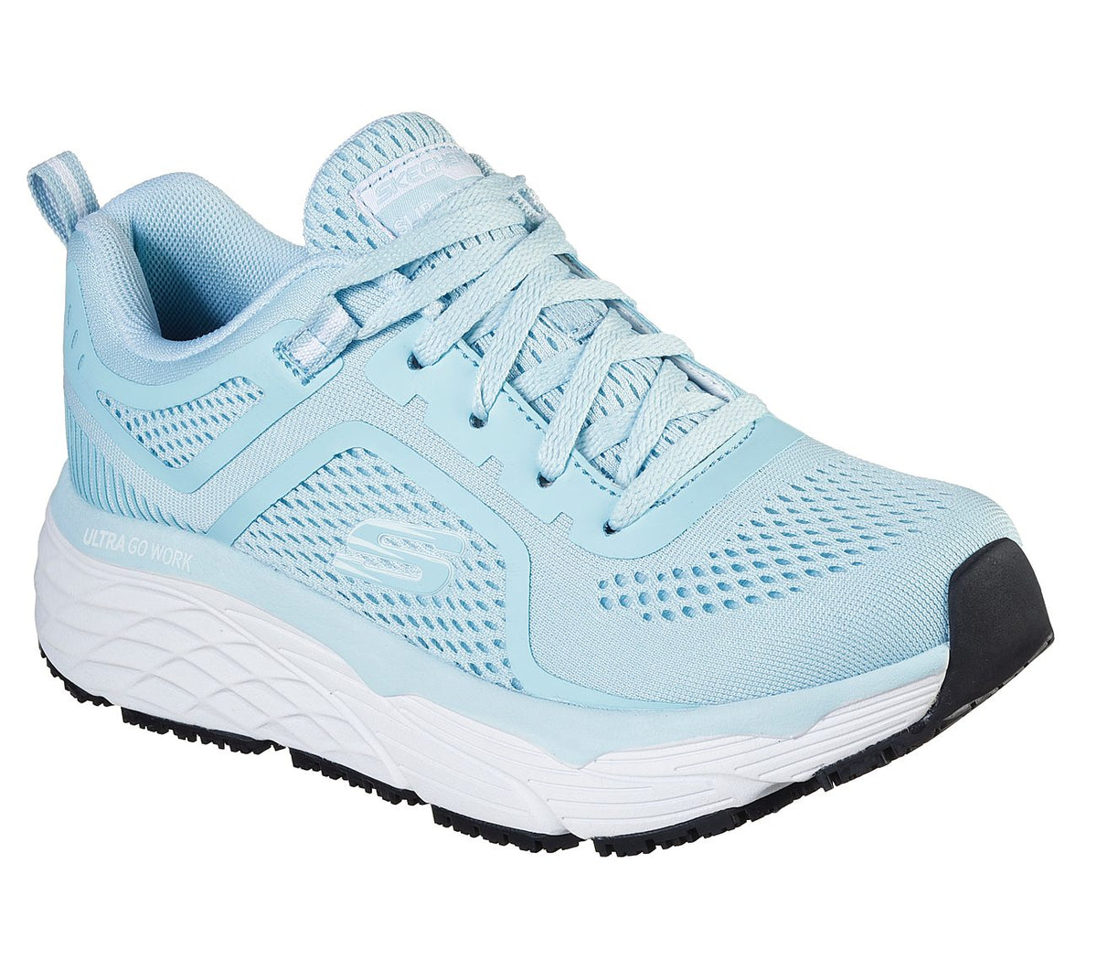 Skechers Womens Work Max Cushioning Elite Sr Banham Sneaker 108029 Lb 7078