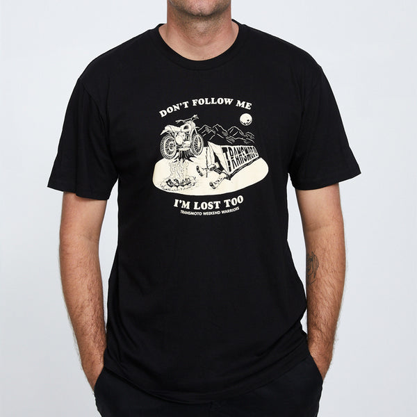 DON'T FOLLOW ME TEE - BLACK