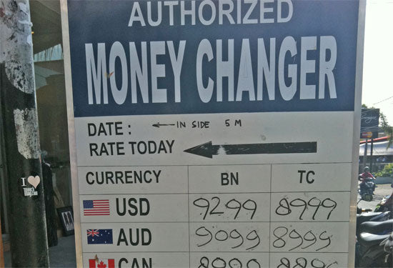 Unlicensed Money Exchange