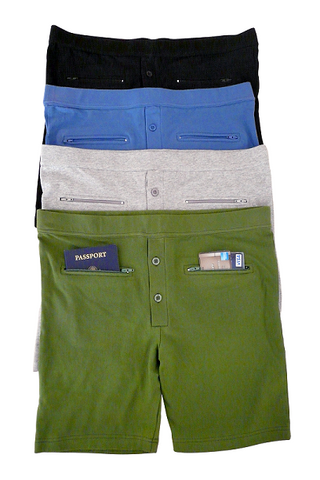Underwear with secure zippered pockets