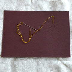 Card Embroidery - Starting stitches