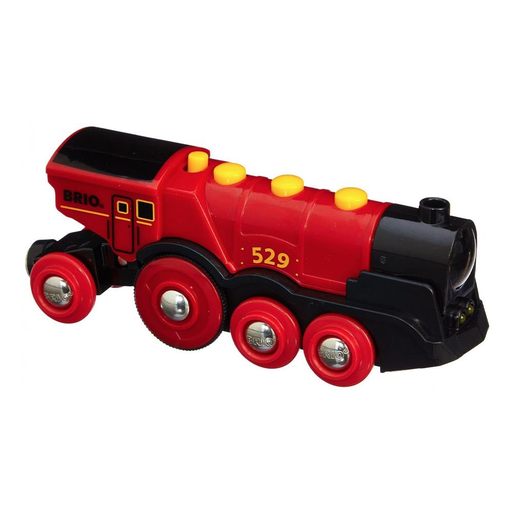 brio red action locomotive train