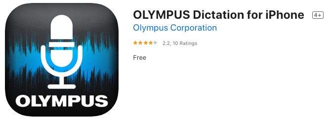 Olympus Dictation App with ODDS Free trial