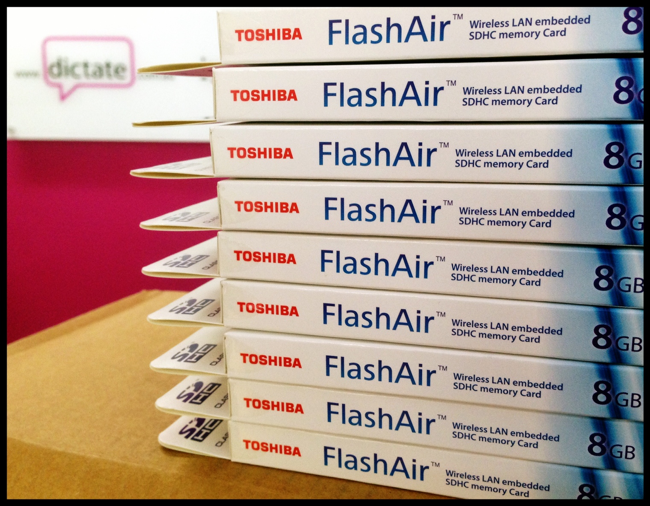 Buy Toshiba FlashAir wifi memory card 8Gb Dictate Australia