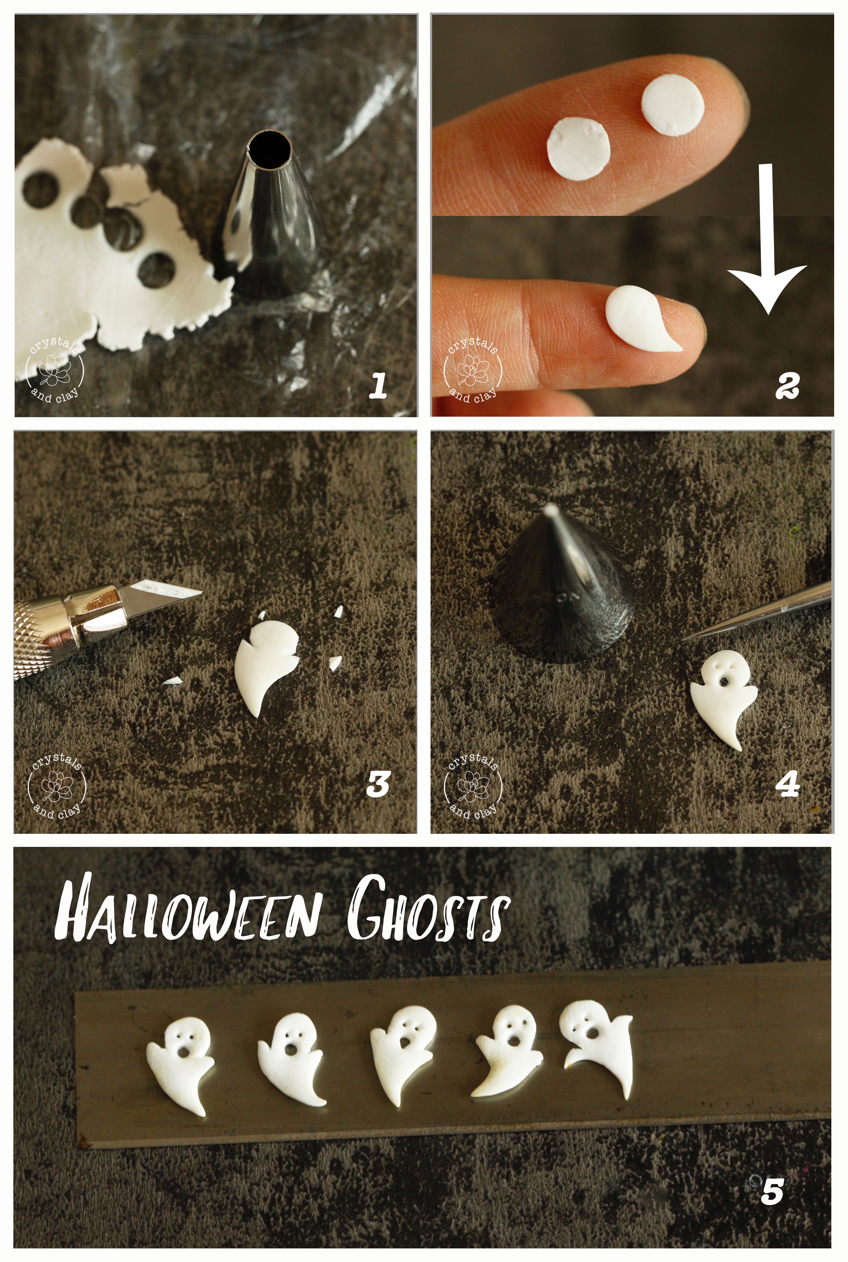 how to use polymer clay ghost