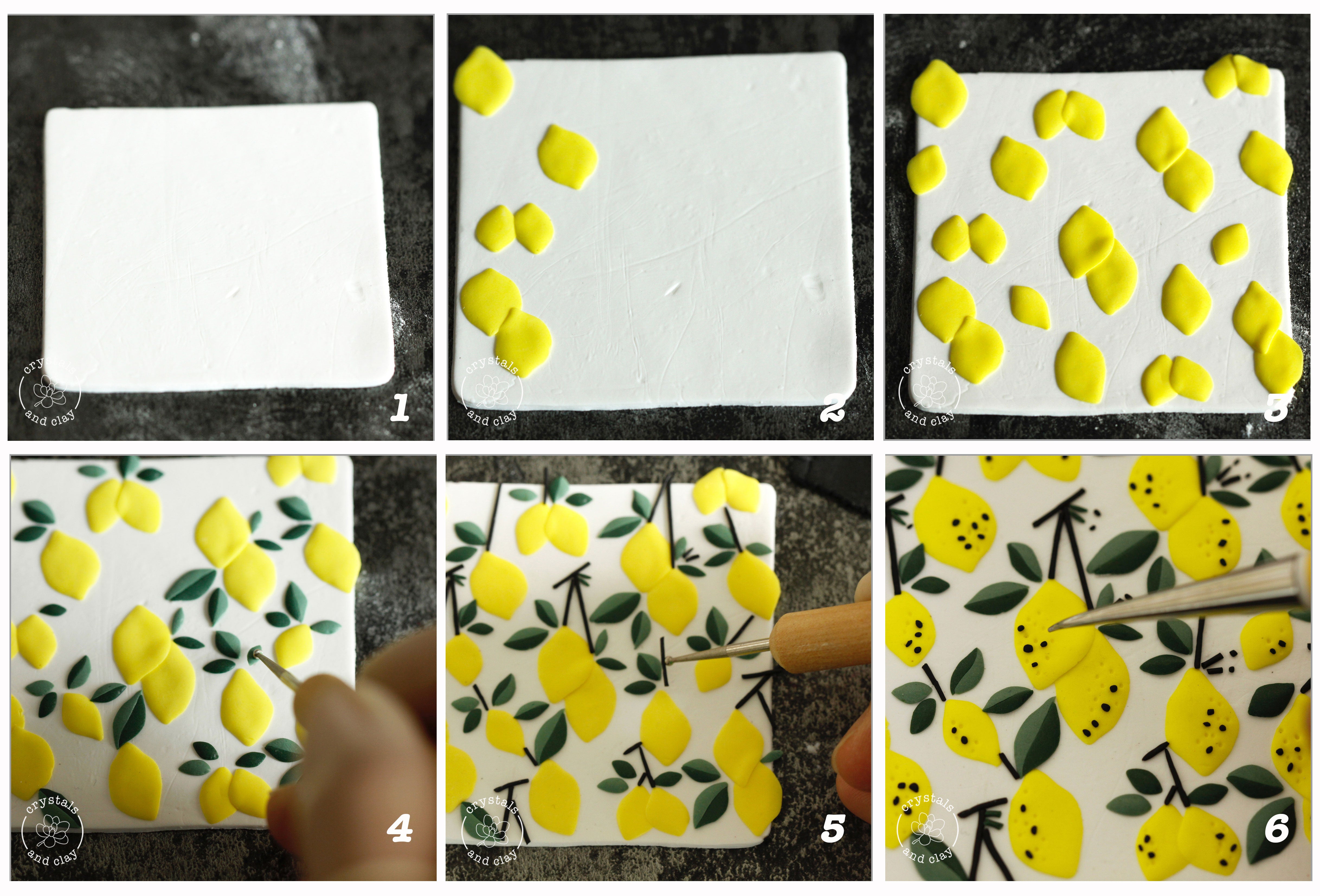 how to make polymer clay slab earrings