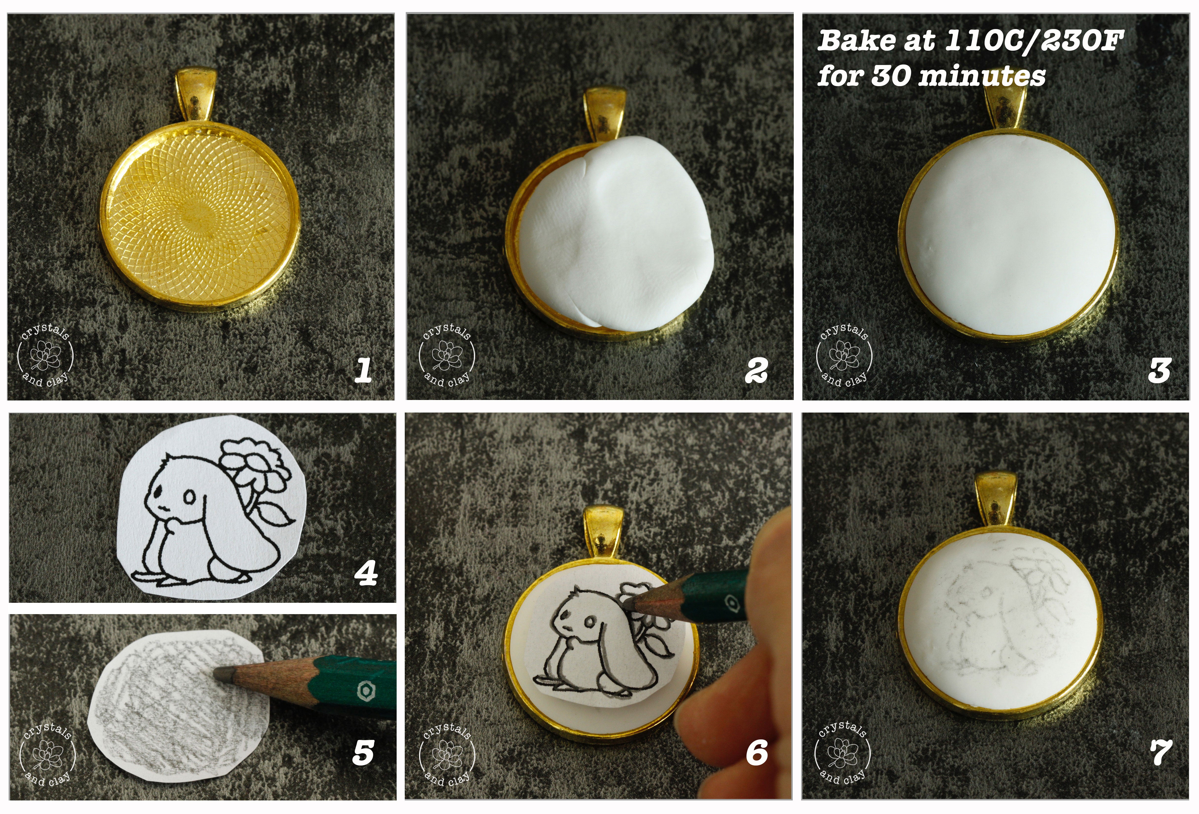 how to make polymer clay bunny