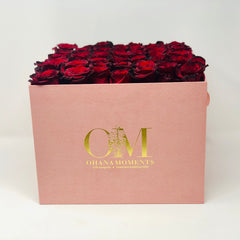 large rose box hat box with Forever Roses that last for years