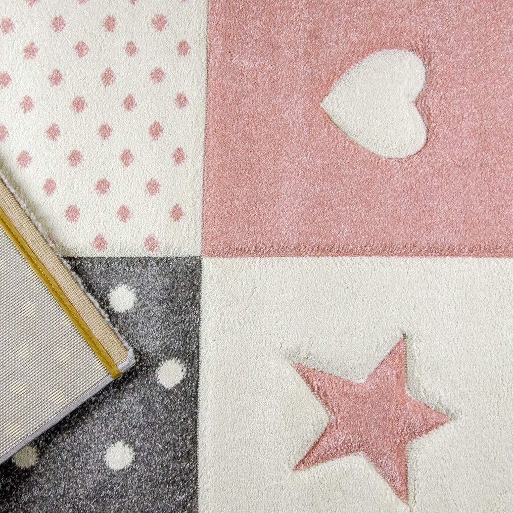 Rugs Rugs Carpets Girls Bedroom Rug Pink Grey Stars Hearts