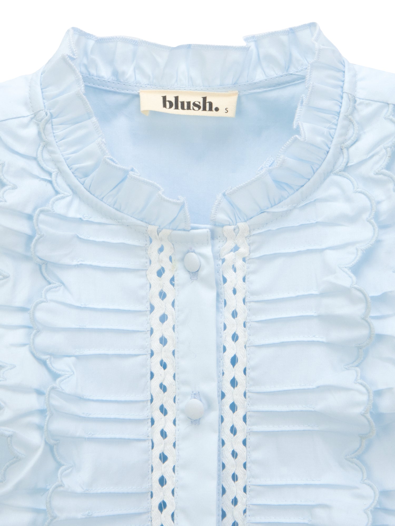 Ruffle Blouse_Light Blue