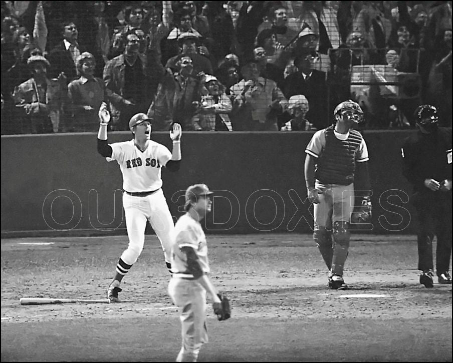 Johnny Bench & Carlton Fisk Signed Red Sox/Reds 16×20 Photo Foul